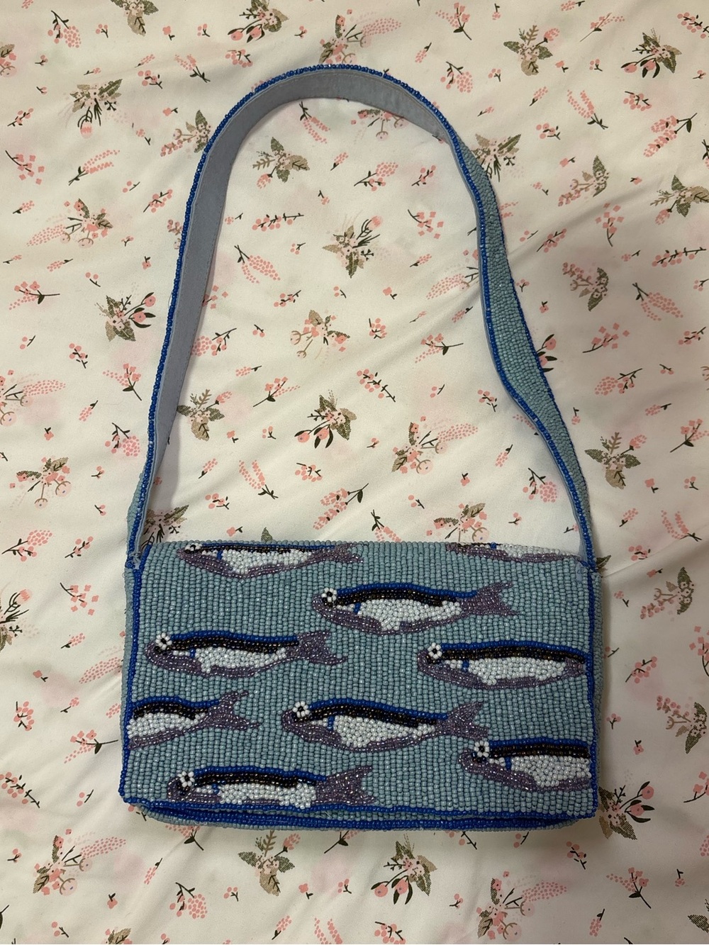 Sardine beaded bag purse